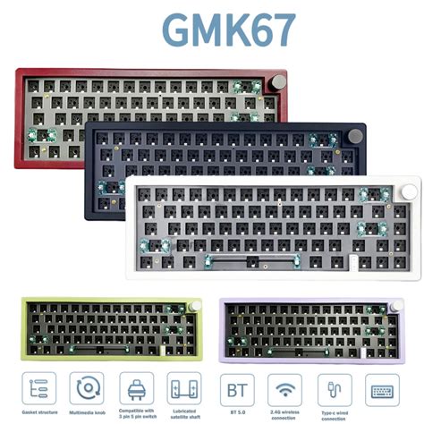 GMK67 Mechanical Keyboard Wireless RGB Hot Swappable Customized Mechanical Keyboard Kit RGB
