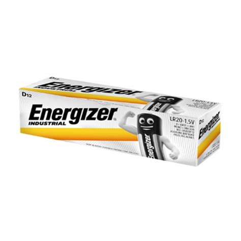 Energizer Industrial D Battery Pack Of 12 Click4electrics