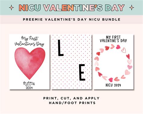 Mein Erster Valentinstag Nicu Bundle Fr Hchen Fu Abdruck Nicu Andenken