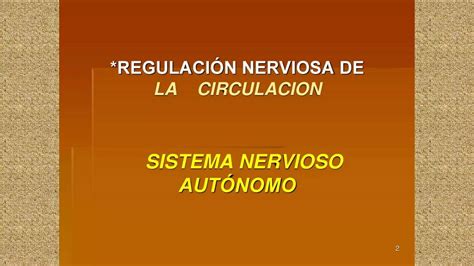 Tema 18 Regulacion Nerviosa De La Circulacion Y Control Rapido Pptx