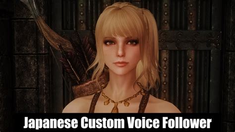 Skyrim Se Rabi Japanese Custom Voice Follower Youtube