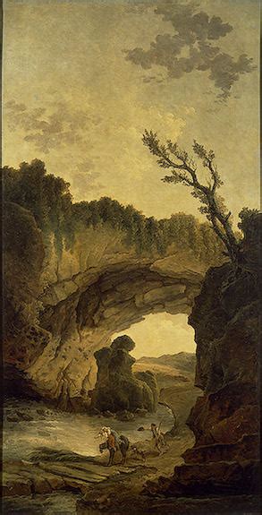 Artwork Replica Landscape With An Arch In A Rock By Hubert Robert