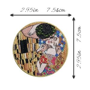 Iron On Art Patch The Kiss By Gustav Klimt The Starry Night By Van