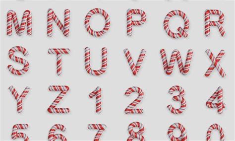 Printable Candyland Letters Font