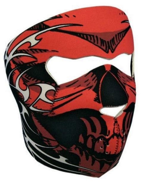 Sell Hot Leathers Red Skull Tribal Full Face Mask In Rocklin California US For US 10 99