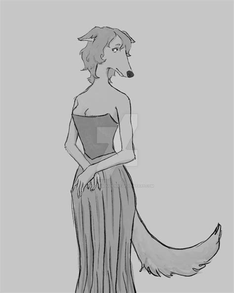 Borzoi Lady Sketch By Mushroomjulienne On Deviantart