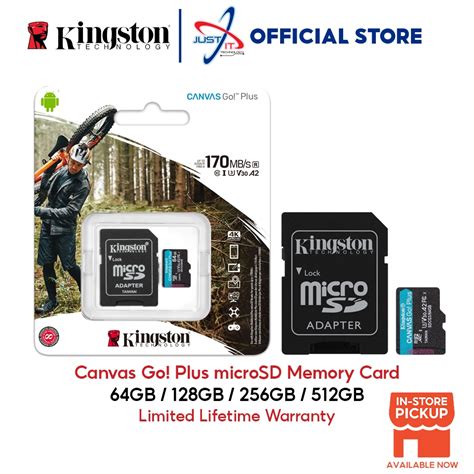 KINGSTON SDG3 CANVAS GO PLUS CLASS 10 SD MEMORY CARD 64GB SDG3 64GB