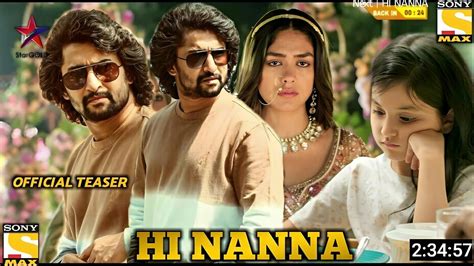 Hi Nanna Teaser Review Hindi Dubbed Movie Reaction Natural Star