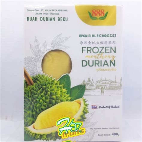 Order Online Durian Montong Frozen Import Thailand 400 Gram PaxelMarket