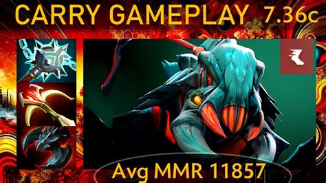 New Patch 7 36c Weaver KDA 38 KP 85 Carry Gameplay Dota 2