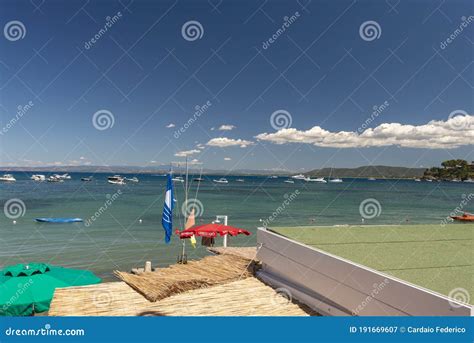 Small Natural Beaches of Porto Santo Stefano Editorial Photography ...