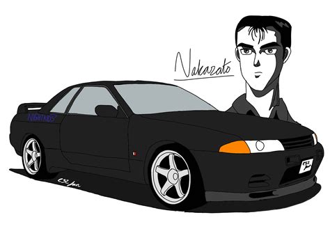 Nakazato and his R32 GTR : r/initiald