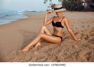 Beautiful Sexy Woman Perfect Body Bikini Foto Stok 1378023983