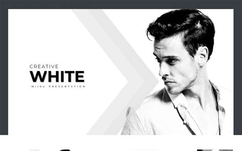 Minimal White Presentation Powerpoint Template