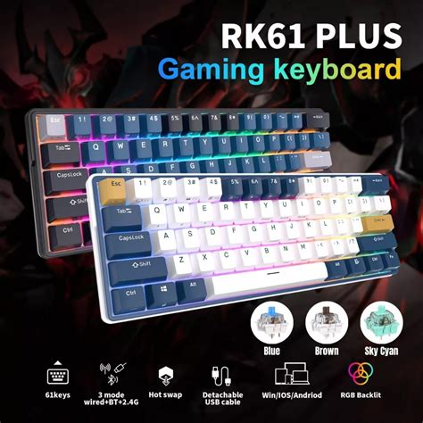 Sg Royal Kludge Rk Plus Hot Swappable Bluetooth Wireless Rgb