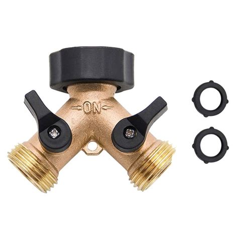 Brass 2 Way Garden Tap Splitter Female 3 4 Y Hose Splitter Irrigation Valve Water Splitter Quick