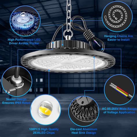 Snapklik Iskydraw Led High Bay Light W Super Bright Ufo High