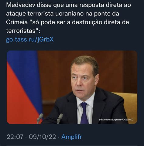 Hoje No Mundo Militar On Twitter Medvedev Que Em Julho Disse Que