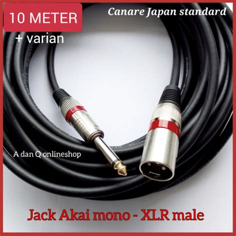 Jual Kabel Gitar Ke Mixer Jack Xlr Male To Akai Kabel Canare Meter