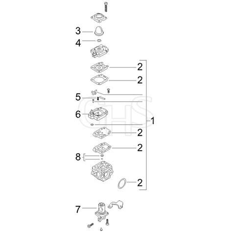 Mcculloch Quattro Pm Carburettor Parts Diagram Ghs