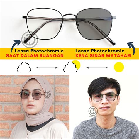 Jual Kacamata Photochromic Anti Radiasi Blueray Bluechromic Frame