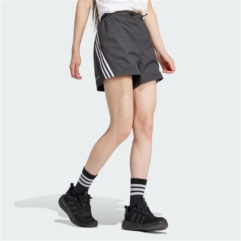 Adidas Future Icons 3 Stripes Woven Shorts Black Adidas UAE