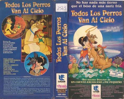 Todos Los Perros Van Al Cielo Vhs Lucian Castellano Infantil En Venta