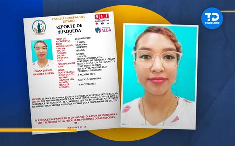 Familiares buscan a Diana Jazmín menor desaparecida en Saltillo