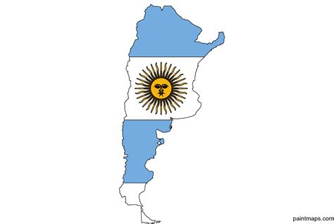 Argentina Map With Flag Free Vector Adobe Illustrator Svg Adobe