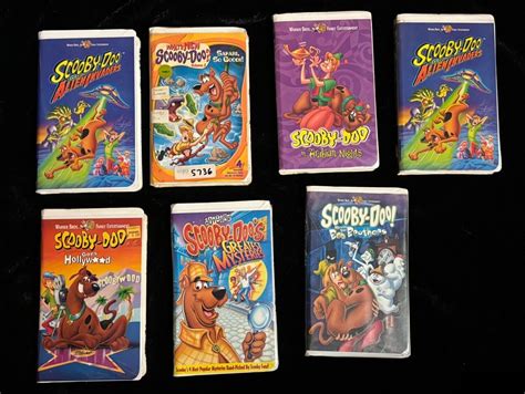 Vintage Lot Of 7 Classic Scooby Doo Vhs Grelly Usa