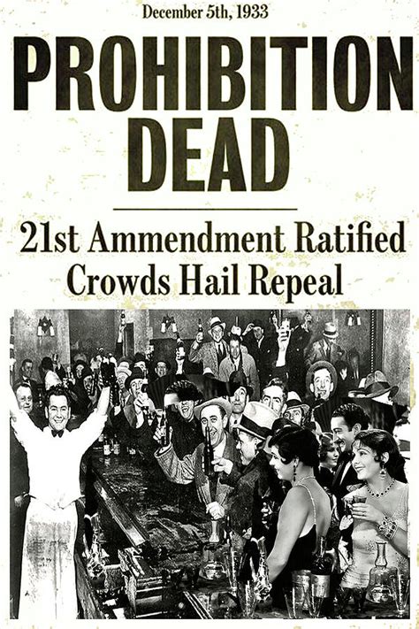 Prohibition Dead, 21st Amendment Ratified, Crowds Hail Repeal Mixed ...