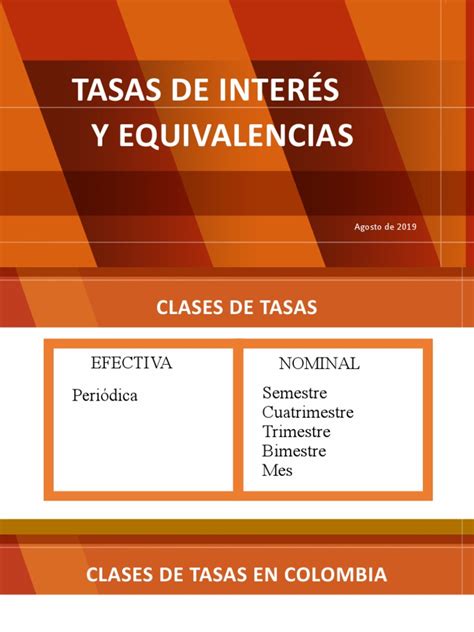 05 Tasas De Interes Y Equivalencias Pdf Inflación Responsabilidad Contabilidad Financiera