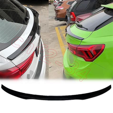 For Audi Q3 2019 2023 Glossy Black ABS Rear Tail Trunk Spoiler Wing Lip