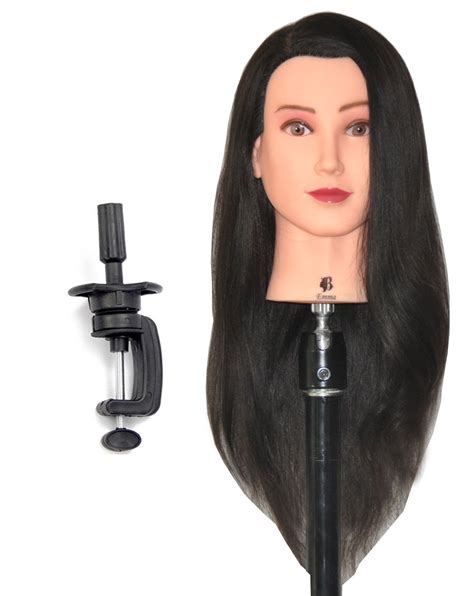 Bellrino 24 Cosmetology Mannequin Manikin Training Head With Human Hair Emma