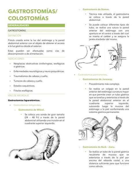 Gastrostomías Y Colostomías Medical Studs Udocz