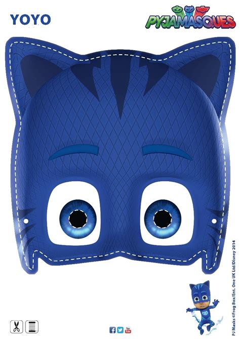 Masque Les Pyjamasques Yoyo Pj Mask Party Catboy Pj Masks Mask Party