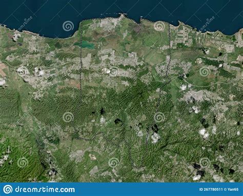 Vega Baja Puerto Rico High Res Satellite No Legend Stock