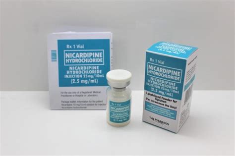 Nicardipine Hydrochloride Injection Usp 25mg10ml 25mgml