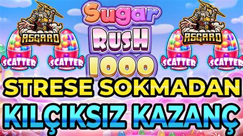 Sugar Rush 1000x BİR ANDA AÇILDI KASA UÇTU Slot Oyunları sweet