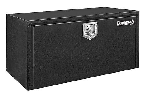 Underbody Truck Box, Steel, Black, Double, 2.9 cu. ft. - Grainger