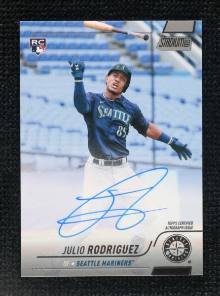 Topps Stadium Club Autographs Scba Jro Julio Rodriguez Au Rc