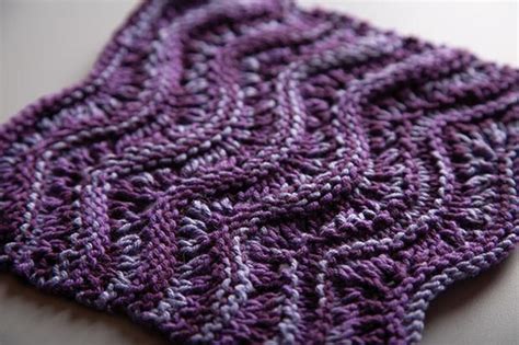 Lacy Waves Dishcloth Knitting Patterns And Crochet Patterns From