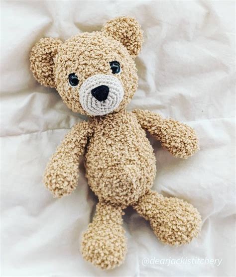 Banjo Bear Pdf Crochet Plush Pattern Etsy Crochet Bear Patterns