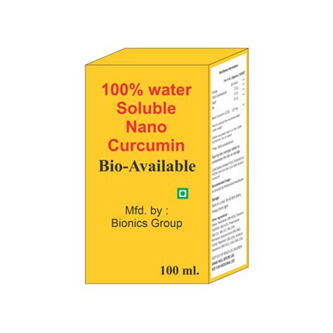 100 Water Soluble Nano Curcumin Syrup Bionics Herbals