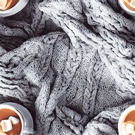 Winter Scene Hot Chocolate With Marshmallows Graphic Creative Fabrica