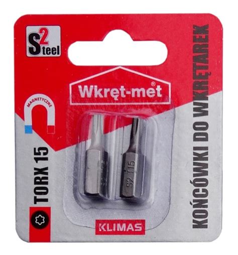 Końcówki do wkrętarek bity bit TORX TX15 2 szt TX 15S2 Cena