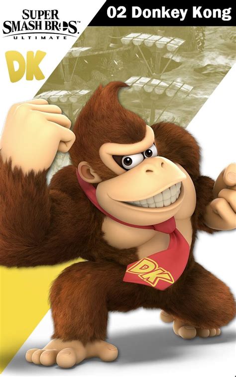 02 Donkey Kong - Super Smash Bros Ultimate | Donkey kong, Smash bros, Super smash bros