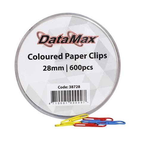 Datamax Paper Clips Coloured Mm Pack Theodist Theodist