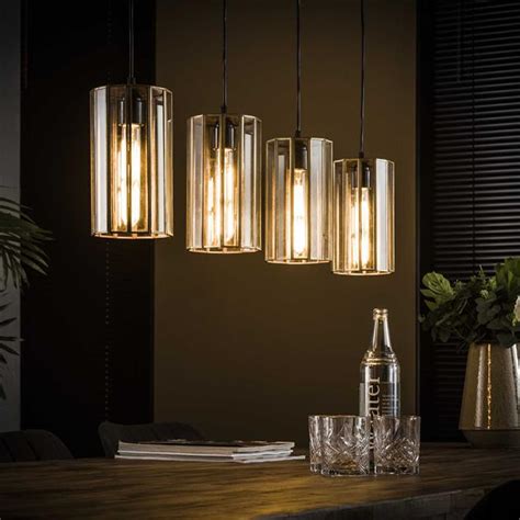 Hanglamp 4L Artdeco Cylinder 4xE27 Brons Antiek Koop Nu