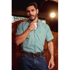 Txc Camisa Custom Mc Xadrez Ecopower Store Moda Country Moderna